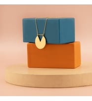 DKMN Gümüş Pac-Man Sembol 925 Ayar Unisex Gümüş Kolye (Gold)