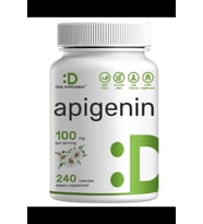 DEAL SUPPLEMENT Apigenin, 100mg, 240 Capsul – Raw Plant Extract from Chamomile Flower – Active Bioflavonoids & Antioxidants – Sleep & Relaxation – Non-GMO.3849 (Renksiz)