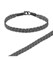 Gümüş Örgü Kazaziye Unisex Bileklik