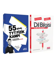 Özcan Aykın 55 Günde TYT Fizik Kampı ve AKM Dil Bilgisi Soru Bankası Seti 2 Kitap