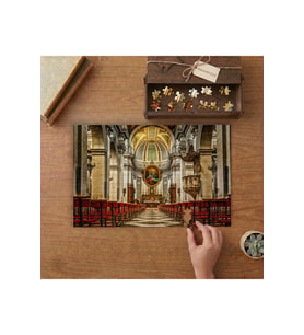 Katedral Kilisesi - Hristiyanlık Tasarımı 240 parça Ahşap Puzzle Ahşap Kutuda MP05346