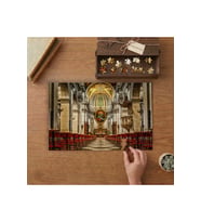 Katedral Kilisesi - Hristiyanlık Tasarımı 240 parça Ahşap Puzzle Ahşap Kutuda MP05346