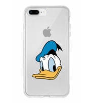 Apple iPhone 8 Plus Uyumlu Kapak Donald Duck Tasarımlı Şeffaf Silikon Kılıf