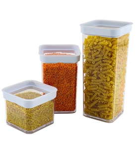 Vakumlu Kare Saklama Kabı - 1 Litre