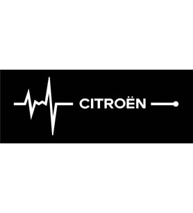Citro en Nabız Kalp atışı sticker 2 adet kelebek cam
