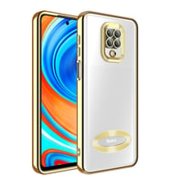 Xiaomi Redmi Note 9S Uyumlu Kılıf Kamera Korumalı Logo Gösteren Zore Omega Kapak