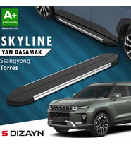 S-Dizayn Ssangyong Torres Skyline Krom Yan Basamak 183 Cm 2023 Üzeri A+ Kalite