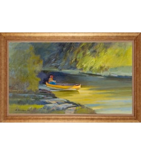 ALTIN ÇERÇEVELİ PASPARTULU TABLO CR585