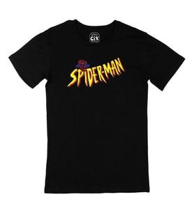 Spiderman Logolu Siyah Tişört