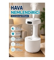 800 ml Ultrasonik Hava Nemlendirici – Aromaterapi Difüzör ve Ters Su Damlası Efekti
