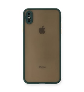 iPhone Xs Max Kılıf Montreal Silikon Kapak - Yeşil