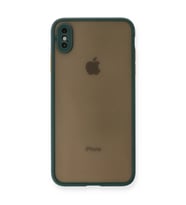 iPhone Xs Max Kılıf Montreal Silikon Kapak - Yeşil