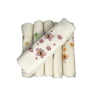 Bulteks Nakışlı Kadife Desen 5 Havlu 30X50