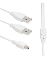 Powermaster USB 2 A Erkek Mini USB 5 Pin 1 Metre Kablo Oto Araç Kamerası Navigasyon Kablosu Usbli