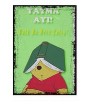 ekart Yatma Ayı Kalk Da Ders Çalış Mdf poster 22cm X 30cm