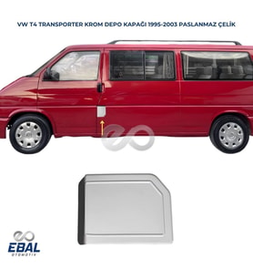 Vw T4 Transporter Krom Depo Kapağı 1995-2003 Uyumlu Paslanmaz Çelik (Gümüş)