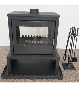 DÖKÜM SOBA ÜRETİCİ FİRMADAN CAMLI SOBA MODEL TWİN ULTRA ÇİFT CAMLI KUZİNE
