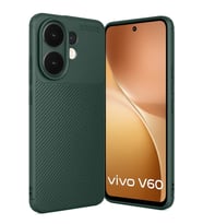 Pilelistore   Vivo V60 5G Auto Focus Karbon Kapak - Koyu Yeşil