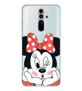 Xiaomi Redmi Note 8 PRO Uyumlu Mouse Tasarımlı Şeffaf Telefon Kılıfı