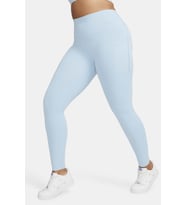 Nike Universa Medium Support High Rise Full Length Kadın Yüksek Bel 2 Cepli Toparlayıcı Tayt Turkuaz