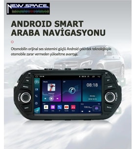 FİAT EGEA TUŞLU ANDROİD 4GB RAM 64GB ROM CARPLAY NAVİGASYON MULTİMEDYA