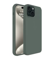iPhone 15 Kılıf First Silikon - Koyu Yeşil
