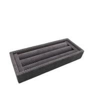Yerli Üretim Ufak Boy Keten Kumaş Füme Renk 18 / 7 cm Rulo Çekmece İçi Yüzük Standı