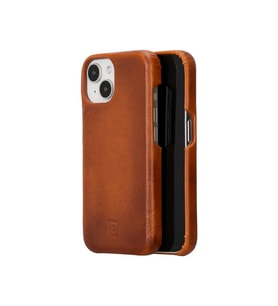 Bouletta Apple iPhone 15 Uyumlu Deri Arka Kapak F360 RST2EF (Taba)