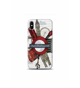 Galaxy S6 Edge ile Uyumlu London Underground Desenli Kılıf