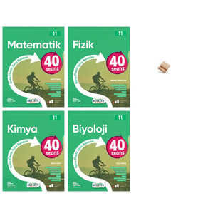 Okyanus 11. Sınıf 40 Seans Matematik Fizik Kimya ve Biyoloji 4lü Sayısal Set + Telefon Standı