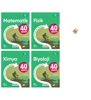 Okyanus 11. Sınıf 40 Seans Matematik Fizik Kimya ve Biyoloji 4lü Sayısal Set + Telefon Standı