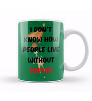 CAT Funny Coffee Drinks lover Gift Quote   Vintage Retro Rainbow Style Kupa Bardak Porselen