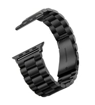 Apple Watch 38mm Uyumlu Kordon Metal Baklalı Tasarım Zore Band-04 Kayış