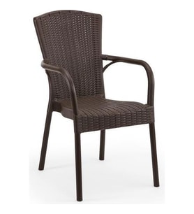 Mandella Doğa Rattan Koltuk (2 Adet) Kahverengi