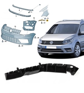 Vw Caddy Sol Ön Tampon Braketi 2015 Sonrası 2K5807183A