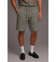Erkek %100 Pamuk Linen Şort – Bağcıklı Rahat Kesim Yazlık Şort