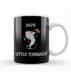 Cute Dad s Little Tornado Kids Kupa Bardak Porselen