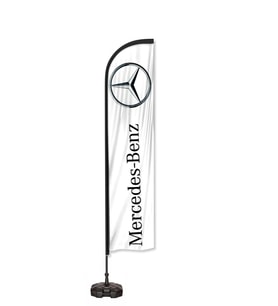 Mercedes Benz Logolu Yelken Bayrak Set