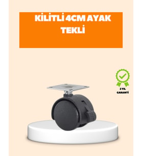 Northcity 4 cm Kilit Mekanizmalı Mobilya Ayağı - Sessiz ve Güvenilir Taşıma Çözümü