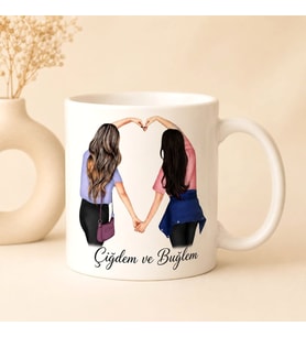 Kişiye Özel Best Friend Kupa Bardak En Yakın Arkadaşa İsim Baskılı Anlamlı Hediye