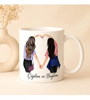 Kişiye Özel Best Friend Kupa Bardak En Yakın Arkadaşa İsim Baskılı Anlamlı Hediye