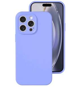 Newface Apple iPhone 16 Pro Kılıf Nano içi Kadife Silikon - Lila