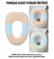 Yumuşak Klozet Oturağı Örtüsü, Karışık Renkli Klozet Kapağı Örtüsü