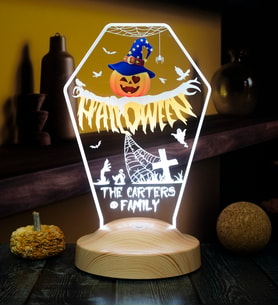 Cadılar Bayramı Parti Süsü, Halloween Yazılı Led Lamba Kişiselleştirilebilir, Halloween Dekorasyonu, Halloween Hediye Fikirleri
