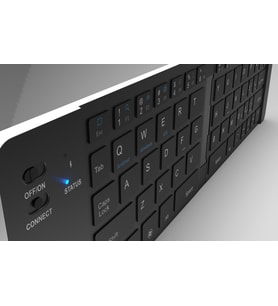 IBK-579BT Katlanabilir Bluetooth 3.0 Klavye, 66 Tuş, 180mAh Şarjlı, Alüminyum Gövde, Windows/Android/iOS Uyumlu, Ultra İnce ve Hafif Tasarım