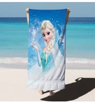 Erayshome Hediyelik  Frozen Elsa Plaj Banyo Havlusu