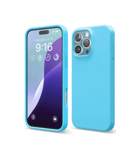 Apple İphone 16 Pro Max Kılıf Nano İçi Kadife Silikon - Mavi