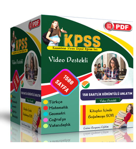 2026 KPSS Dijital Eğitim Seti (1500 PDF Sayfası+150 Saat Görüntülü Anlatım)