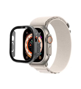 Apple Watch Ultra 49mm Sert PC Kasa Koruyucu Zore Watch Gard 22 (Gri)