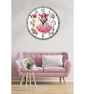 bilge Tasarım Çocuk Odası Duvar Saati 30 x 30 CM (Karışık)